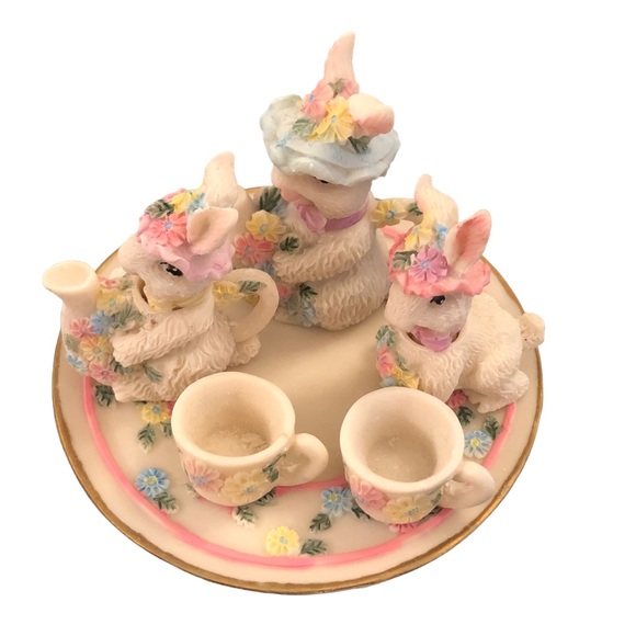 Easter Bunny Miniature Tea Set - Picture 7 of 7